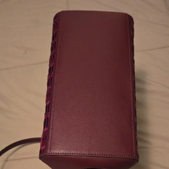 Kate Spade Floral Embroidered Shoulder Bag - Burgundy - Picture 4 of 11